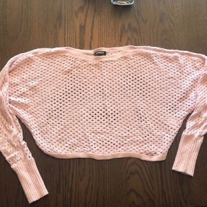 Pink cropped top